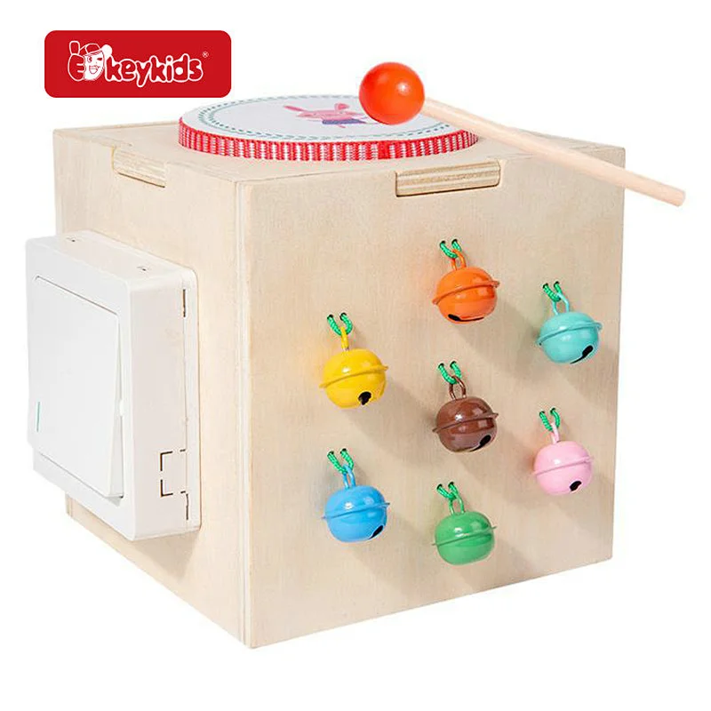 5-in-1 Wooden Montessori Music & Activity Cube Sensory Educational Toy for Toddlers 2-7 Years,Birthday Gift W12D743